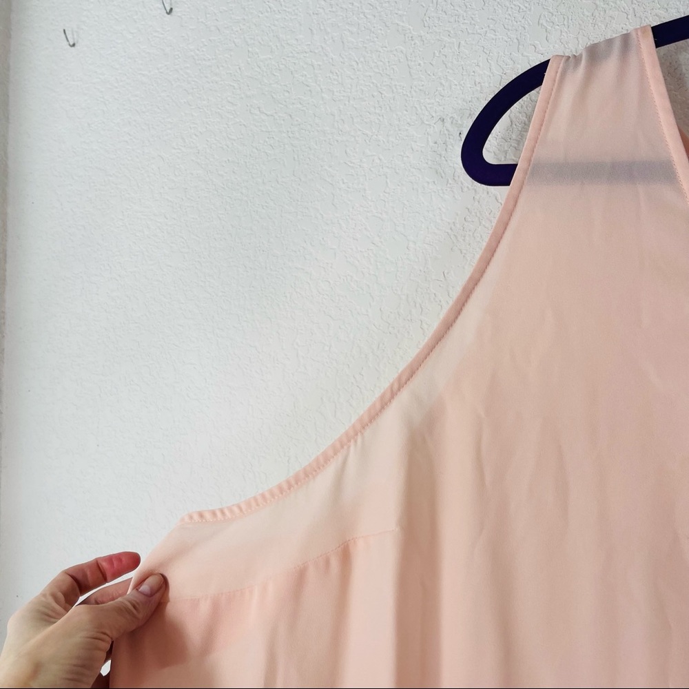 Torrid Peach Pleated Georgette Sleeveless Blouse Tank Top Plus Size 5X - Picture 12 of 13